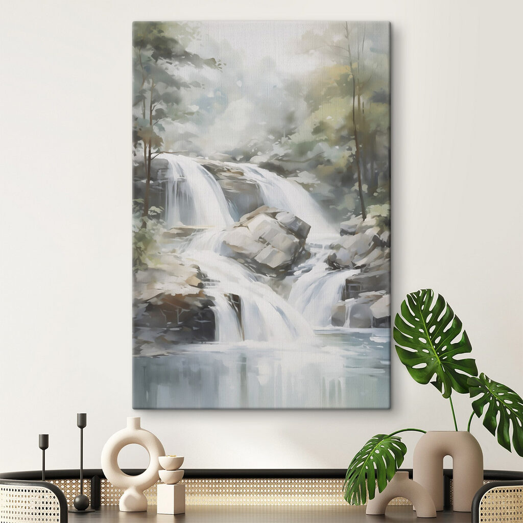 Waterfall in a forest Waterfall in a forest