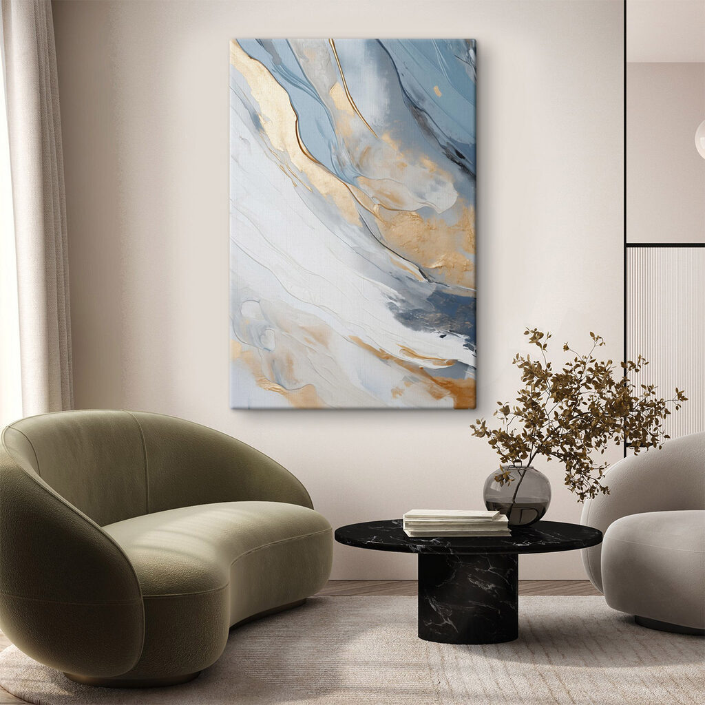 Abstract waves in calming colors Abstract waves in calming colors