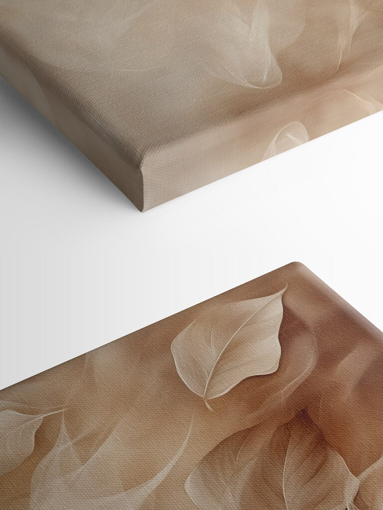 Soft leaves drifting in gentle motion
