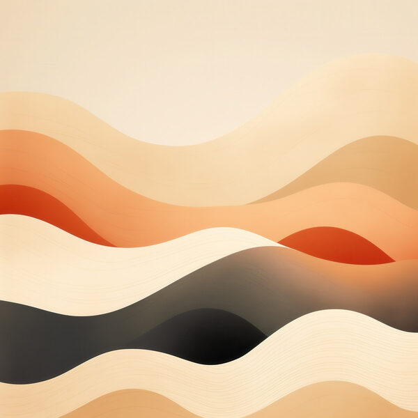Soft waves of warm colors