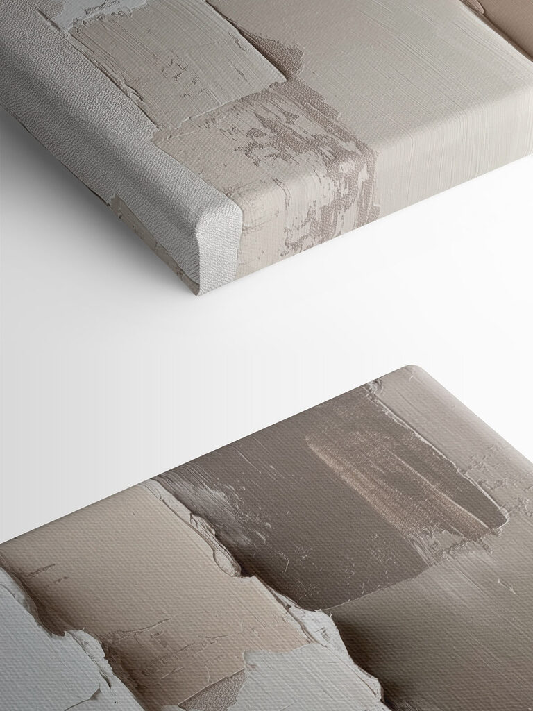 Textured layers of neutral colors