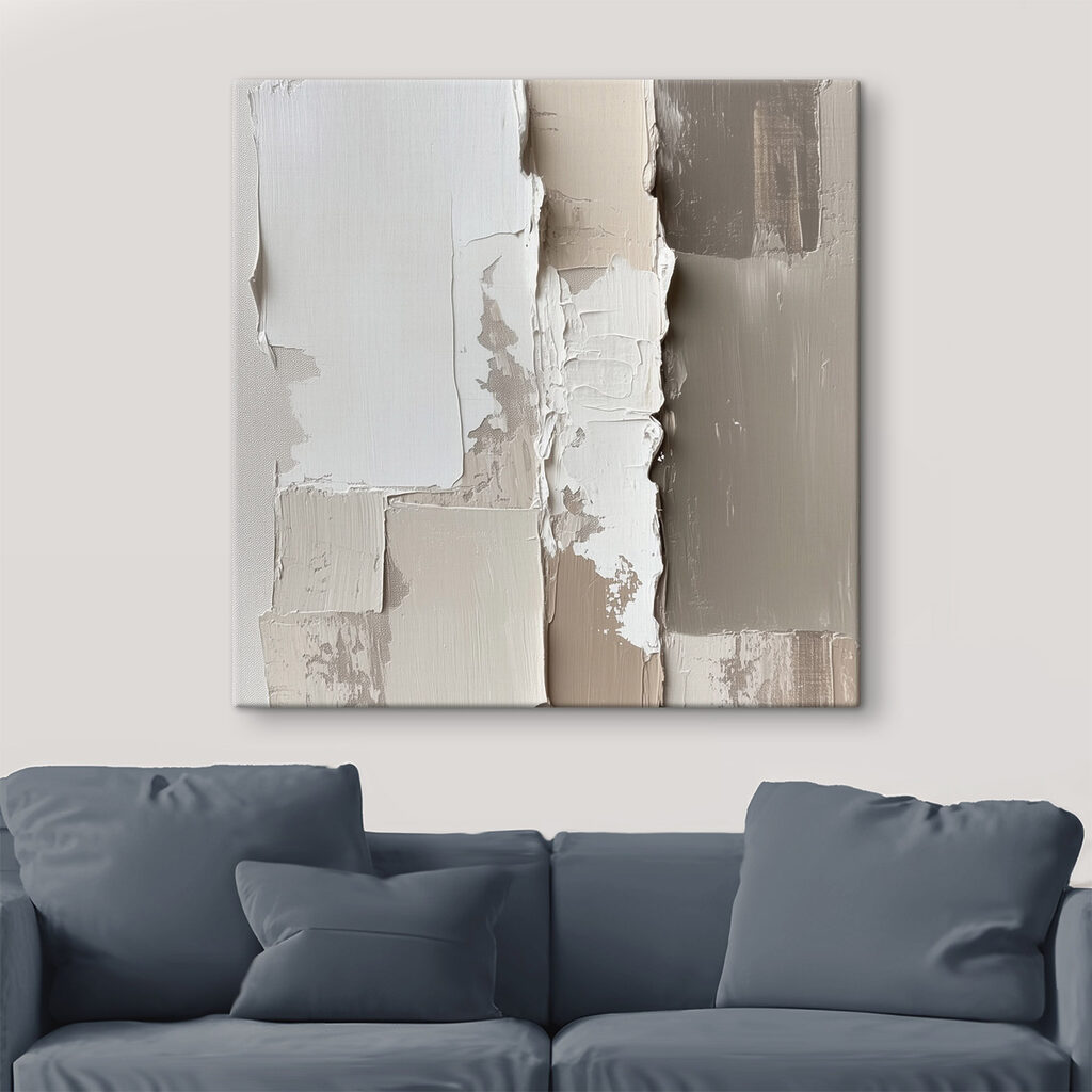 Textured layers of neutral colors