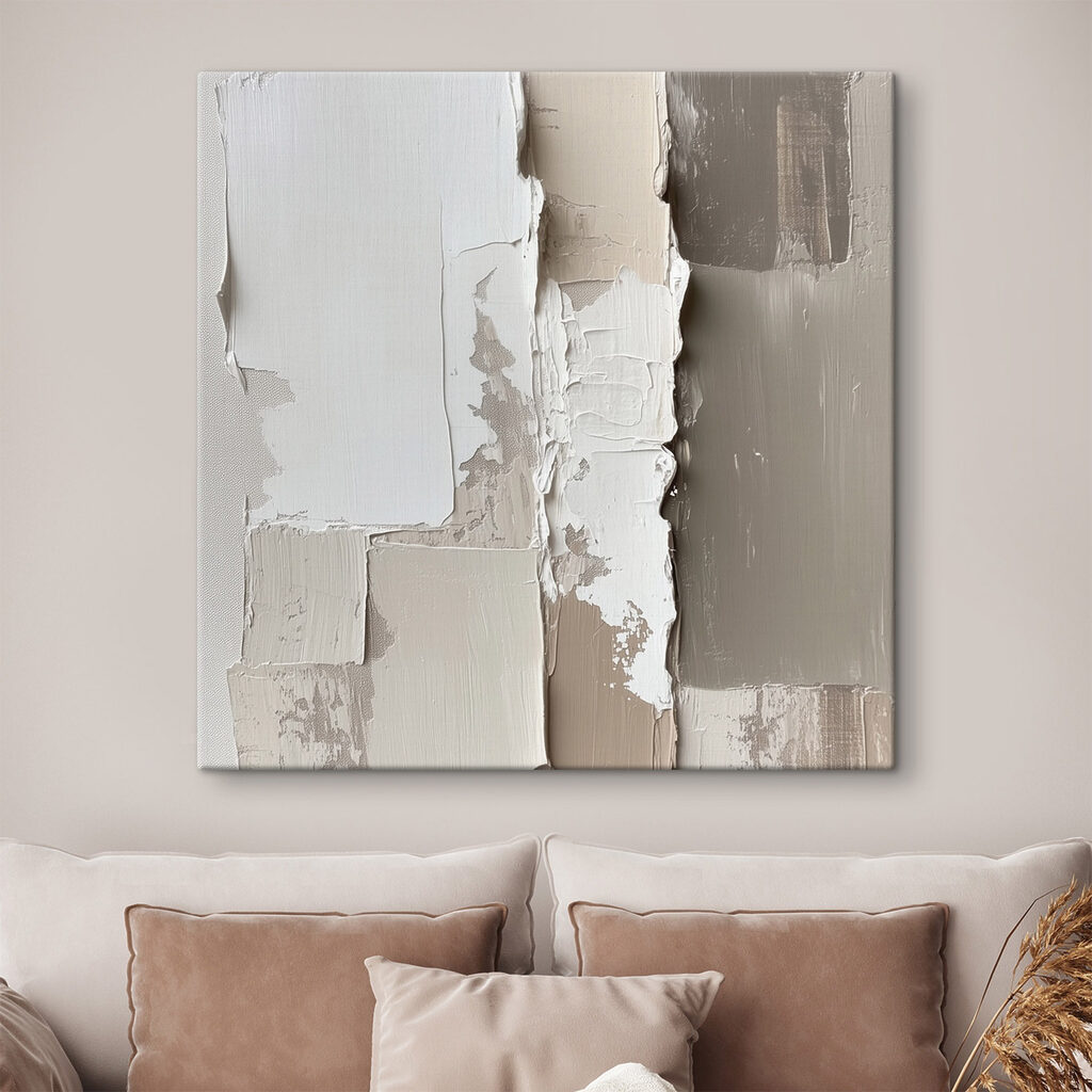 Textured layers of neutral colors
