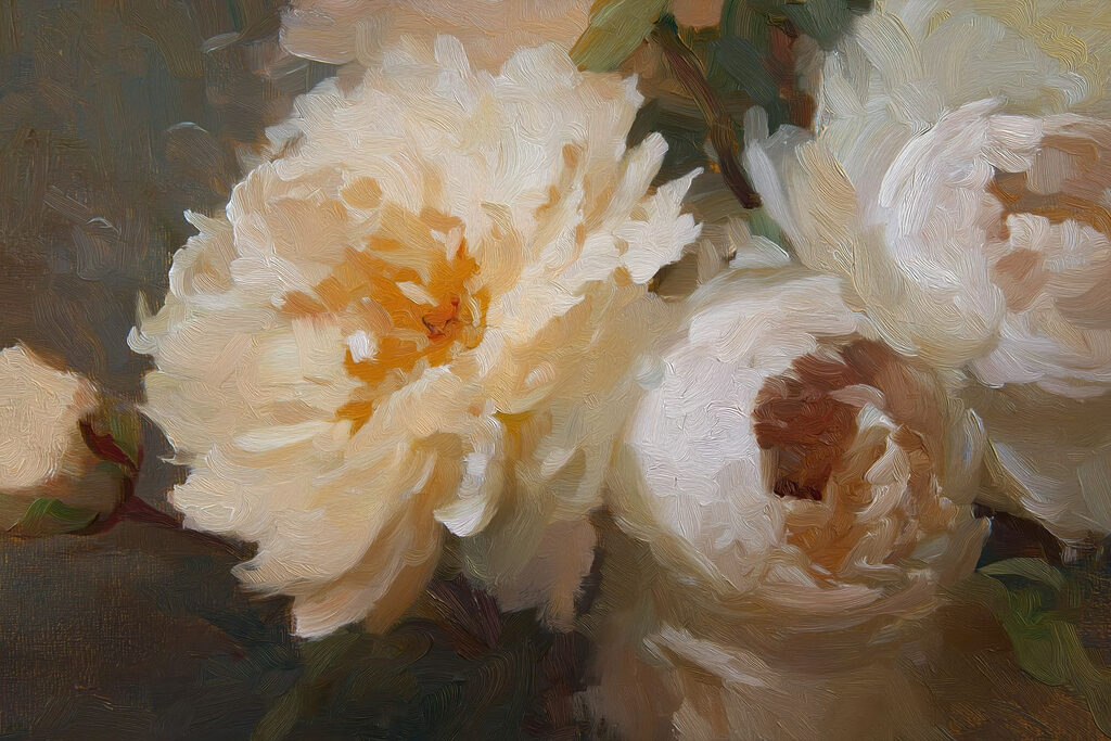 Beautiful blooms in soft hues