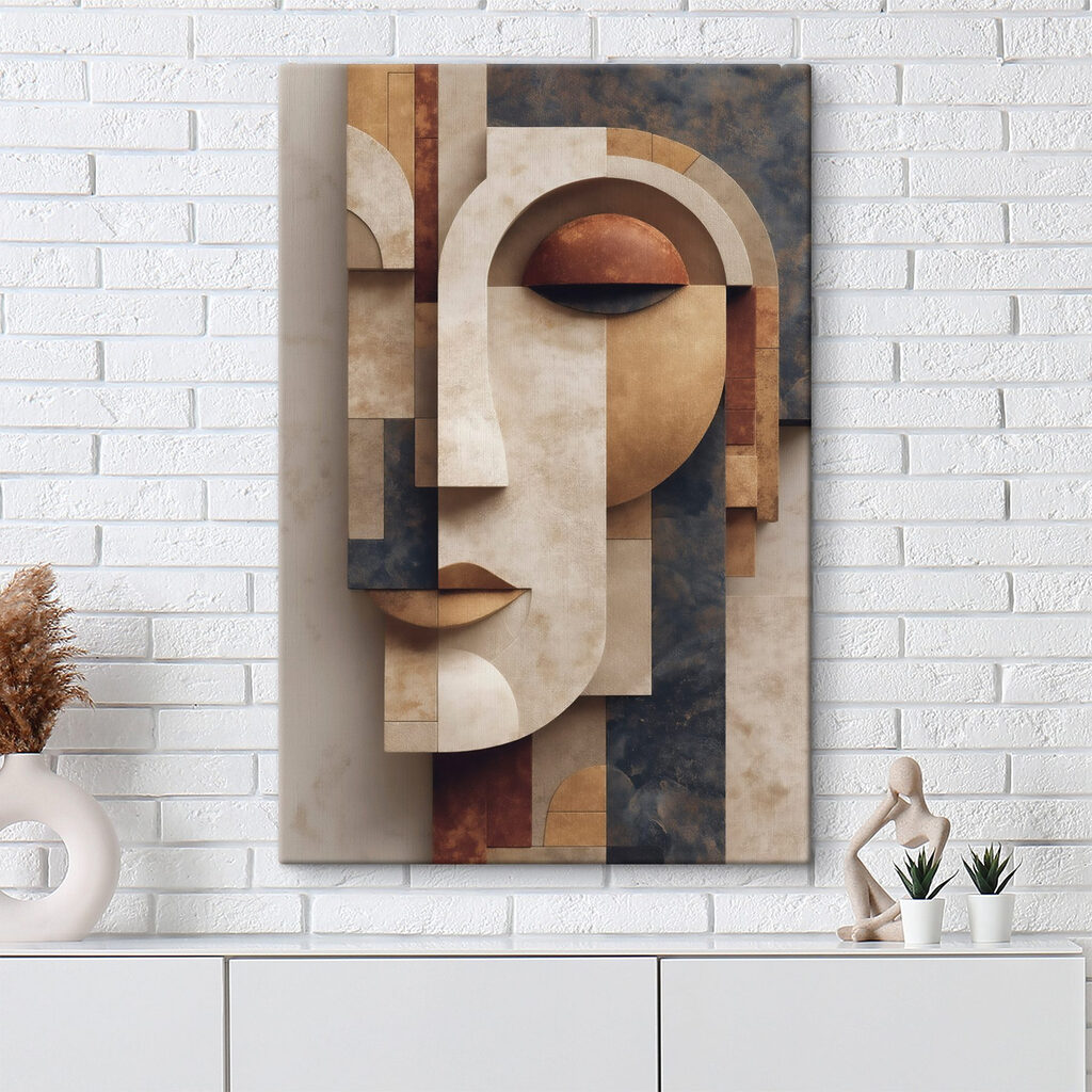 Face made out of stone
