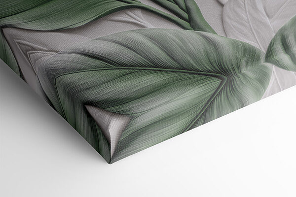 Lush greenery on textured background