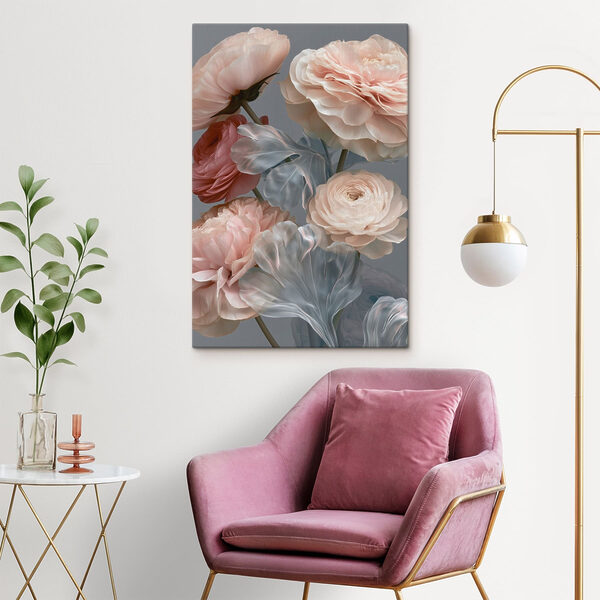 Delicate petals in soft hues