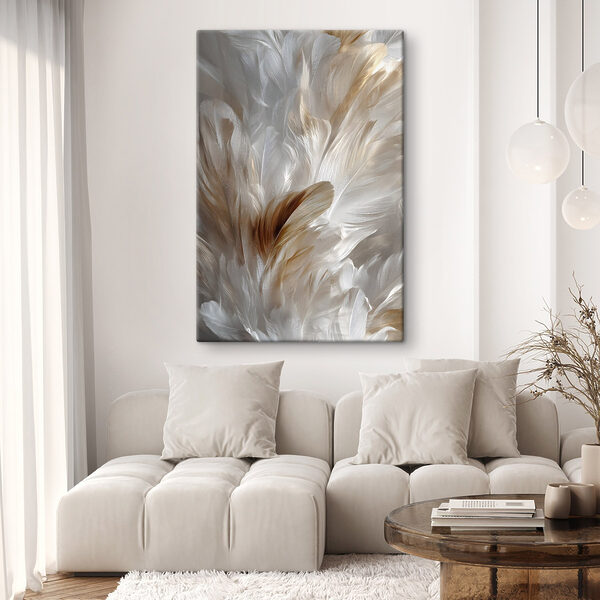 Delicate feathers in soft hues Delicate feathers in soft hues