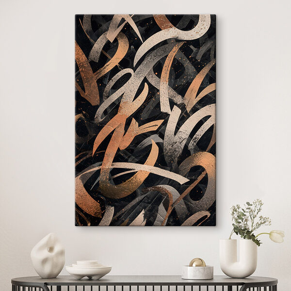 Obraz Black and orange brush strokes (Katalogové číslo: s49246) Obraz Black and orange brush strokes (Katalogové číslo: s49246)