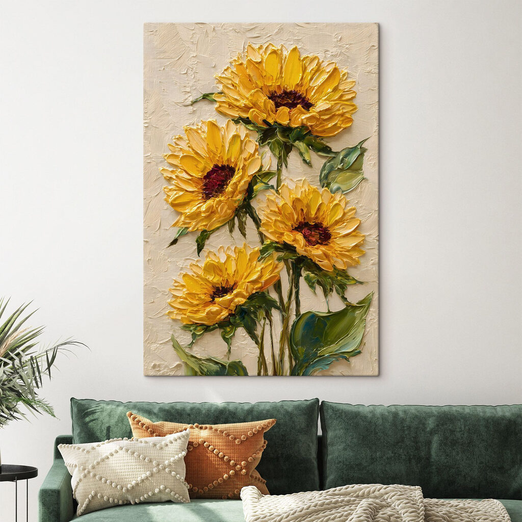 Painting of yellow flowers