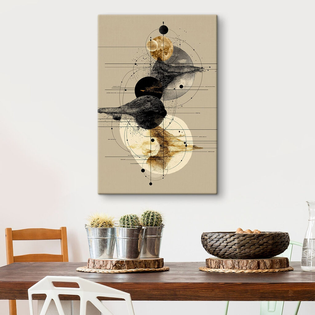 Drawing of planets and circles