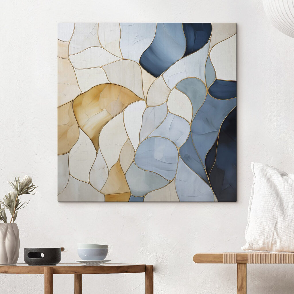 Flowing patterns in soothing tones