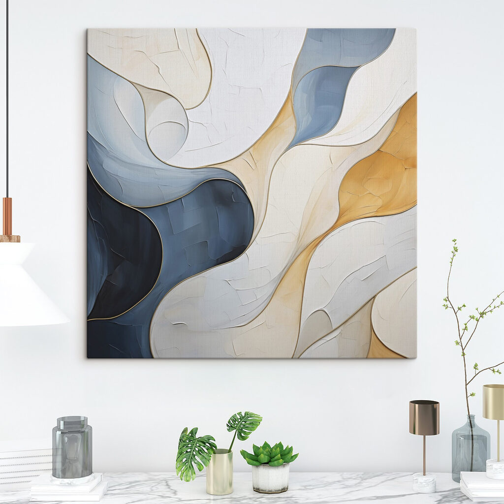 Flowing colors in abstract harmony