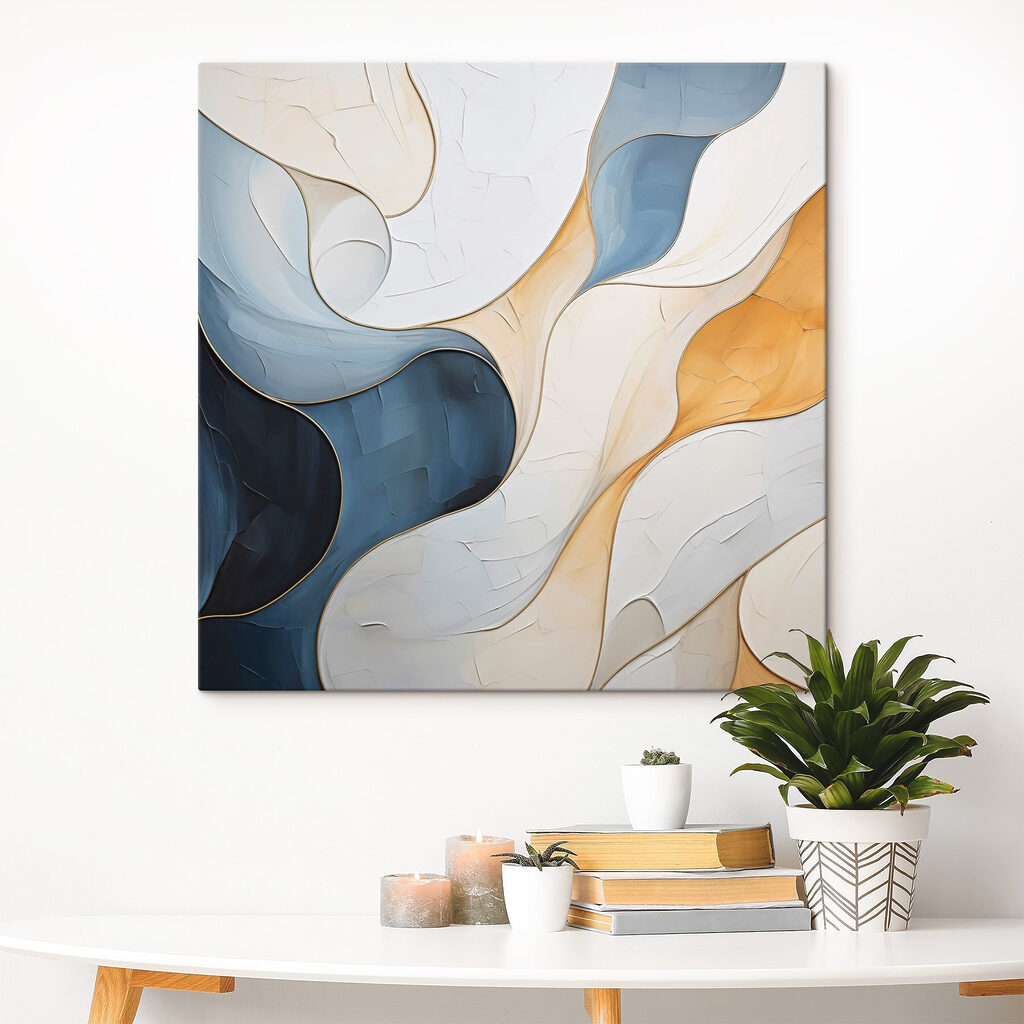 Flowing colors in abstract harmony