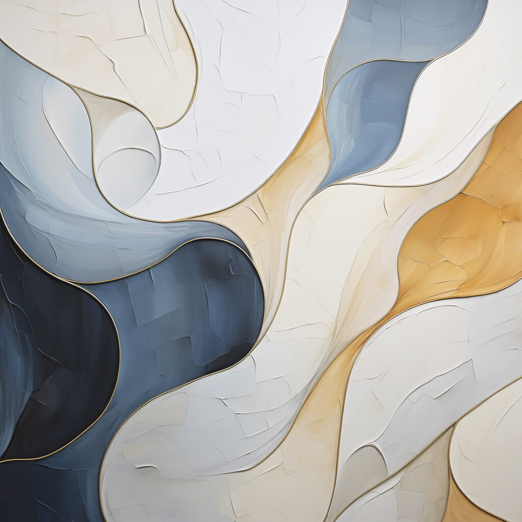 Flowing colors in abstract harmony
