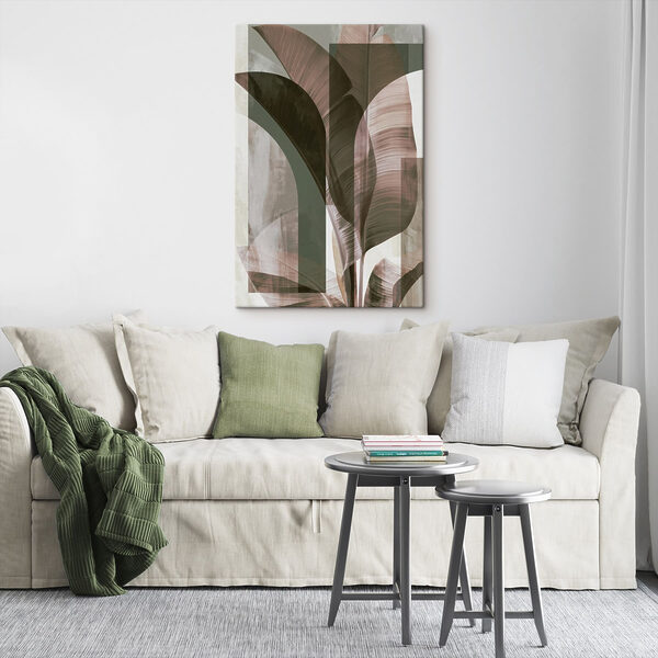 - Elegant leaves in soft tones - Elegant leaves in soft tones