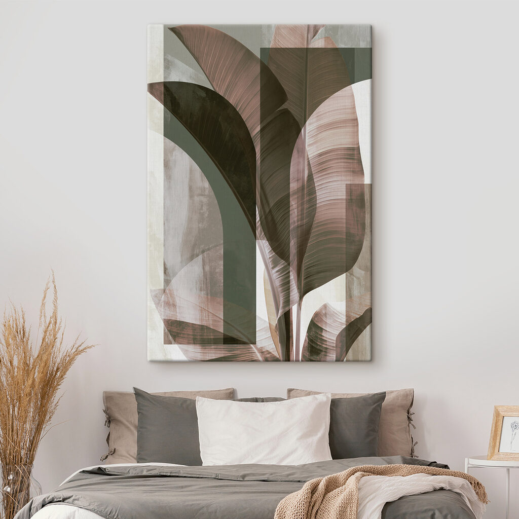 - Elegant leaves in soft tones - Elegant leaves in soft tones