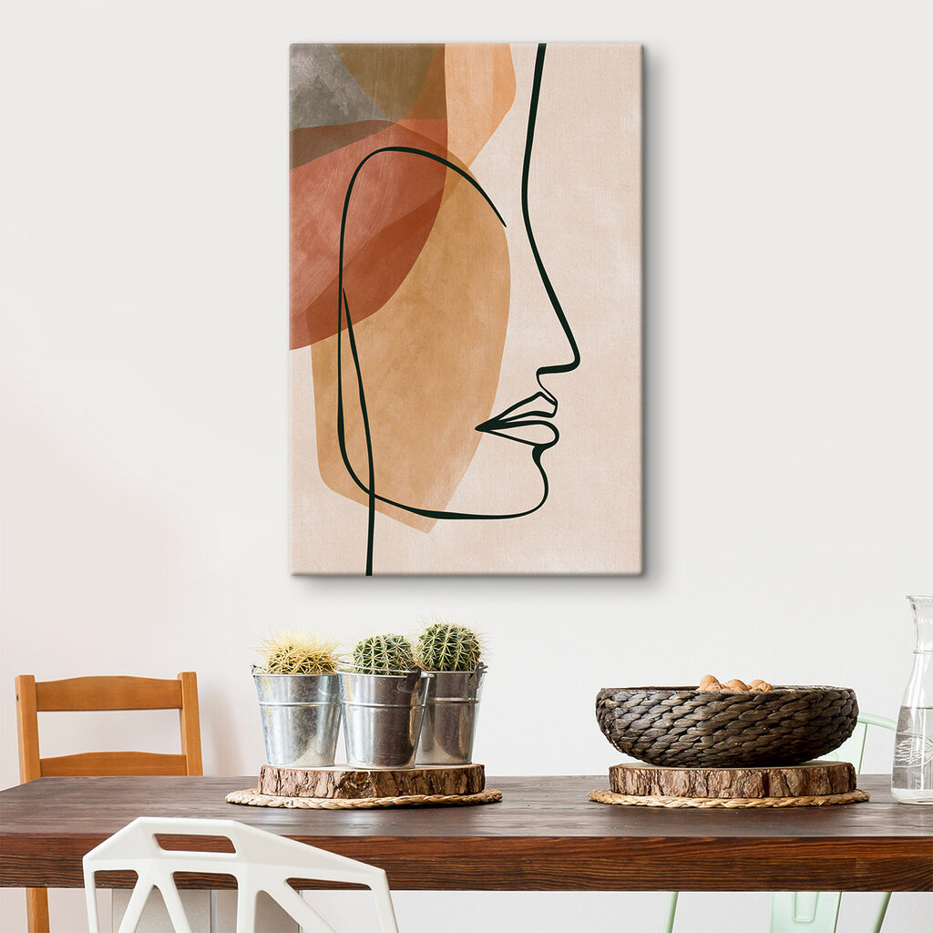 Drawing of a woman's face