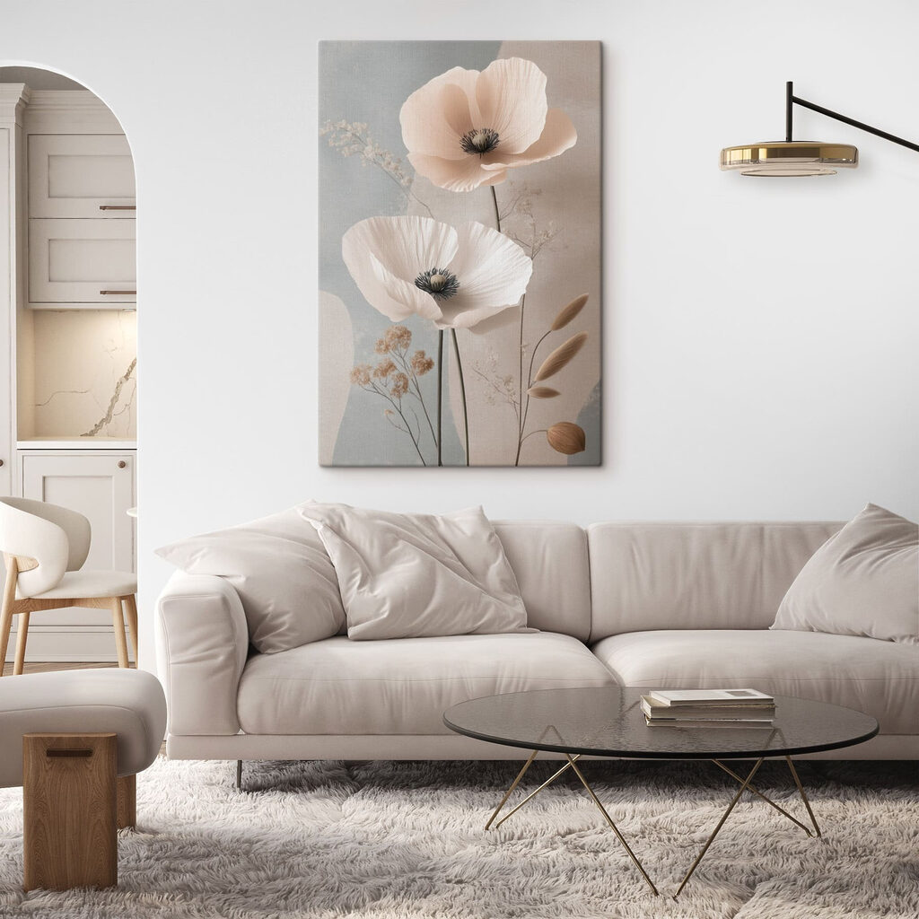 Delicate blooms in soft hues