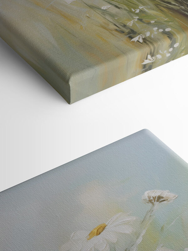 Painting of white flowers