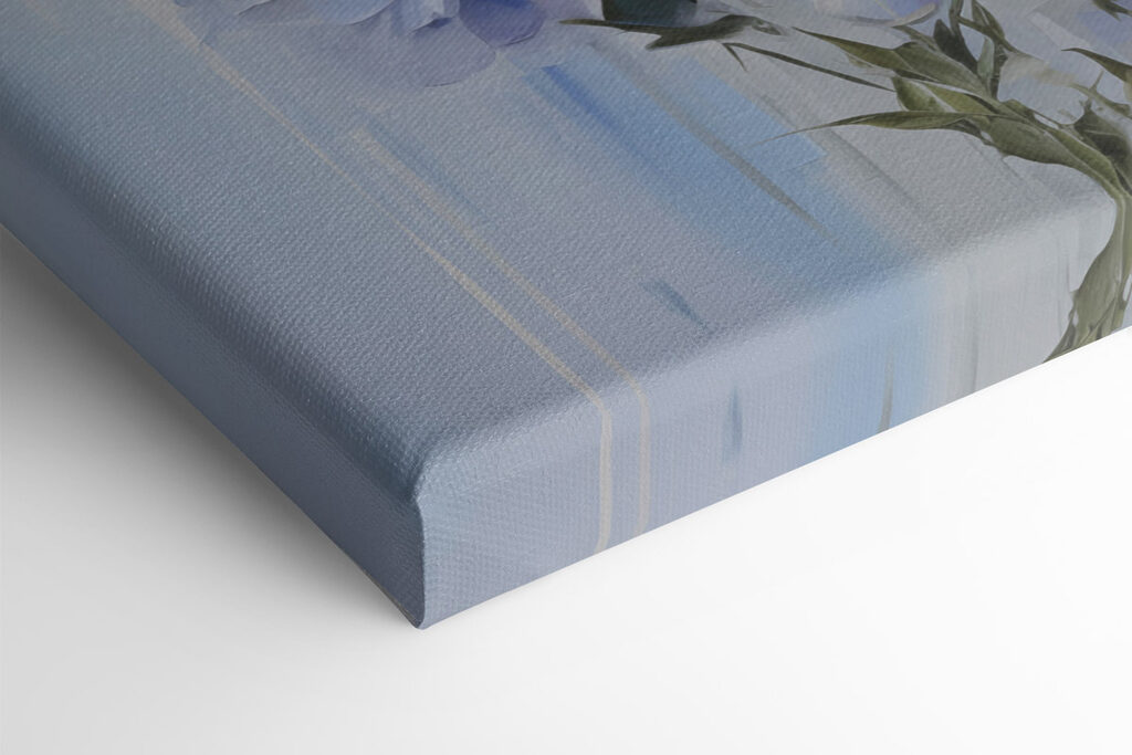 Painting of flowers on a white background