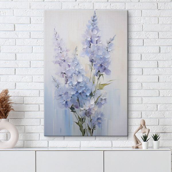 Painting of flowers on a white background