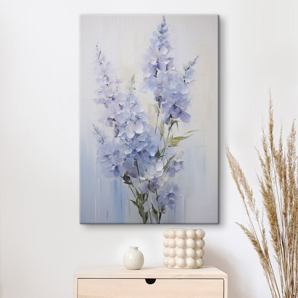 Painting of flowers on a white background