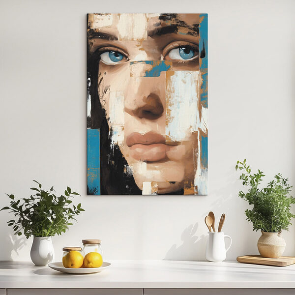 Painting of a woman's face