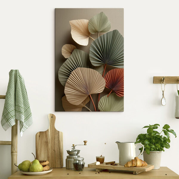 Group of fan shaped leaves