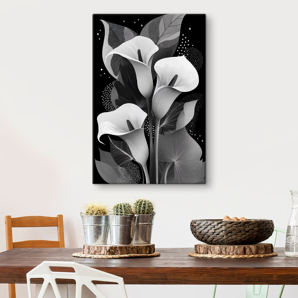 Elegant floral patterns on a dark background
