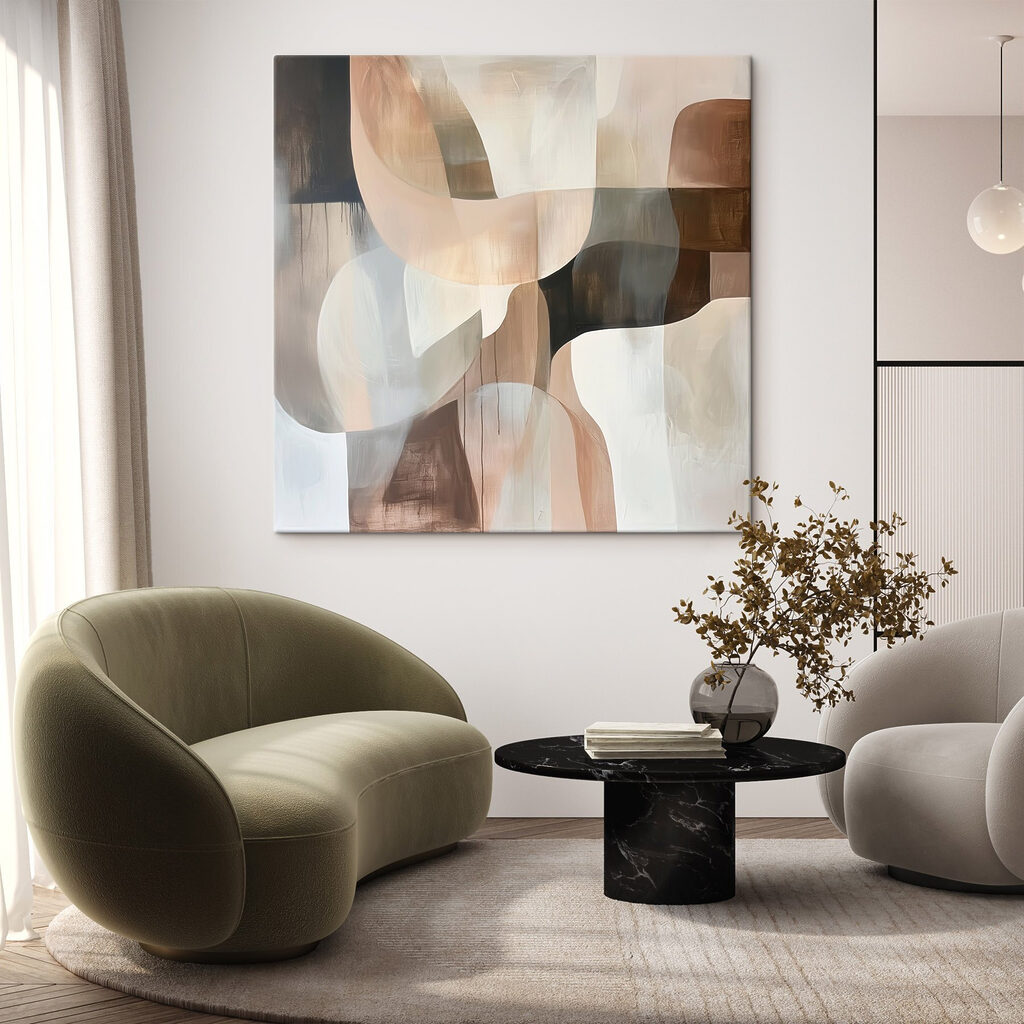 Painting of a variety of shapes