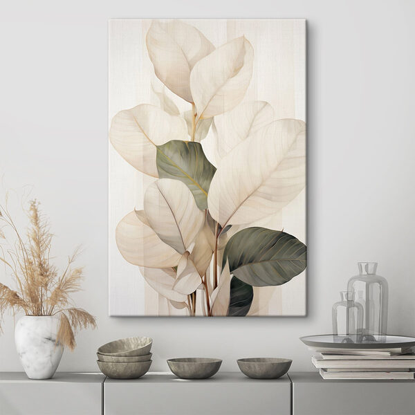 Elegant leaves in soft hues Elegant leaves in soft hues