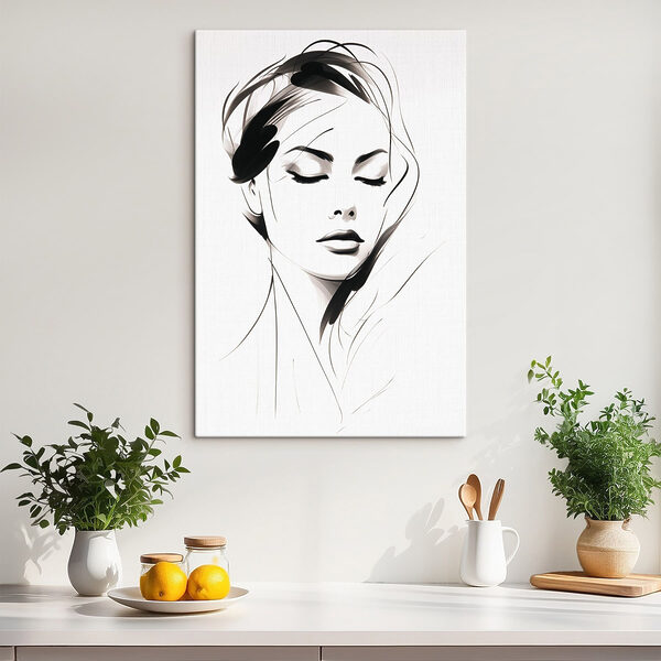 Calm beauty in soft strokes