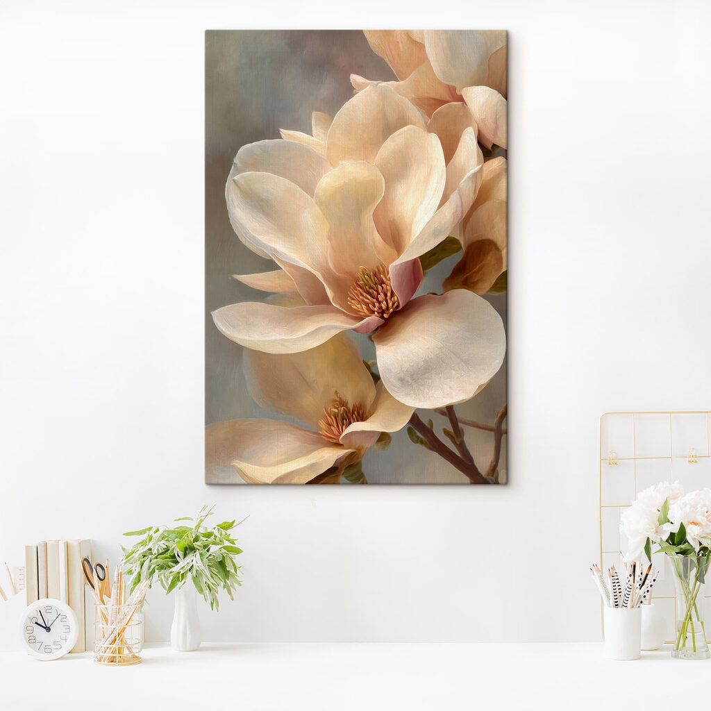 Delicate blossoms in soft hues