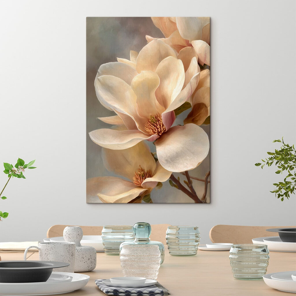 Delicate blossoms in soft hues