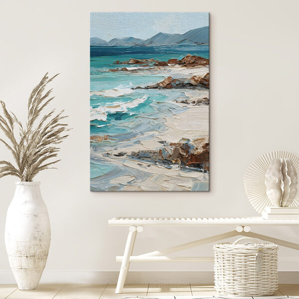 Painting of a beach