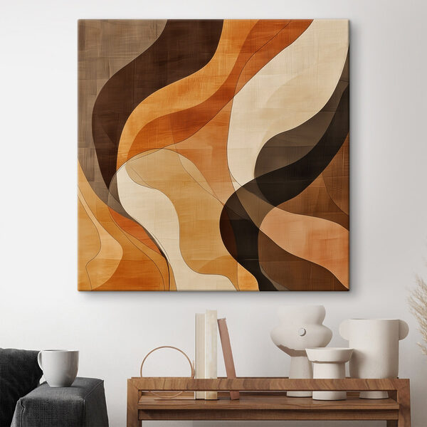 Brown and white wavy pattern Brown and white wavy pattern
