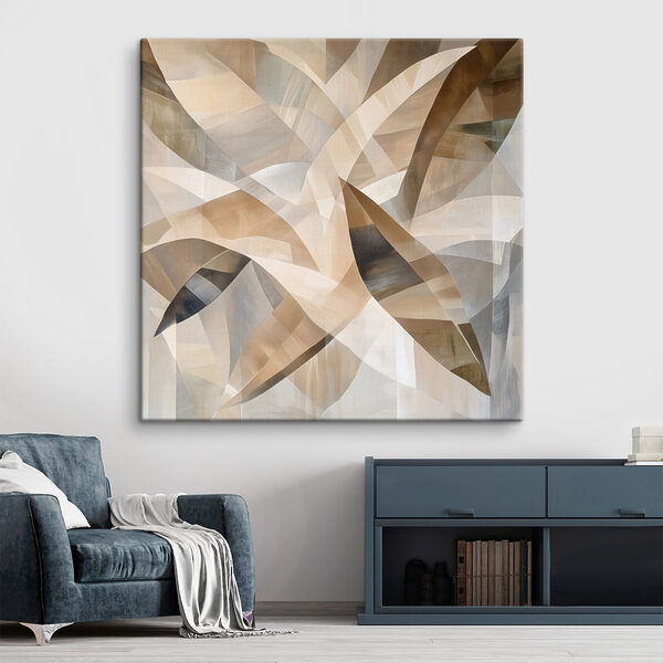 Abstract waves of warm hues