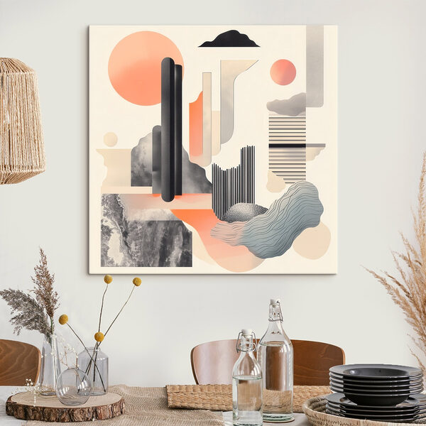 Collage of different shapes and colors