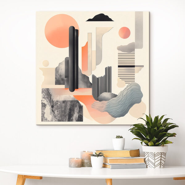 Collage of different shapes and colors