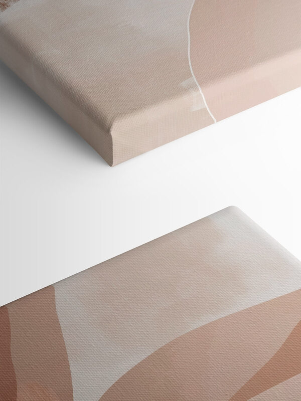 Soft waves in warm earth tones