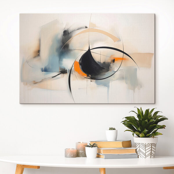 Painting of a circle and a circle