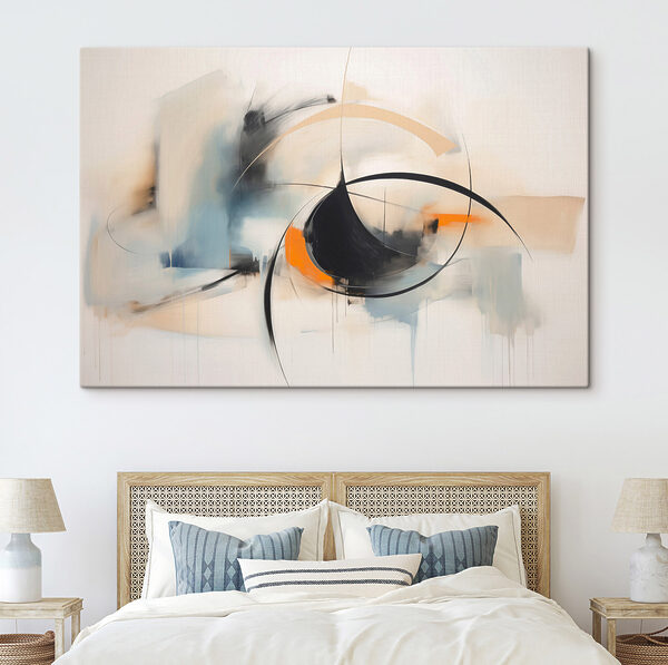 Painting of a circle and a circle