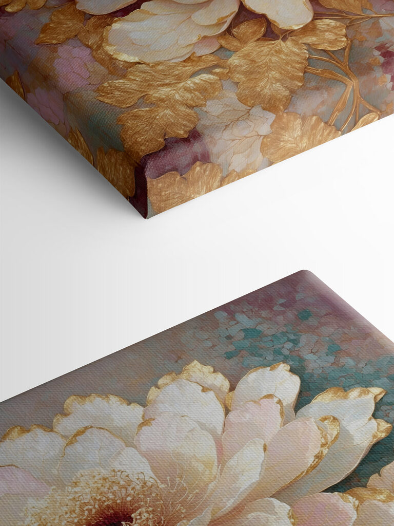 Delicate petals in soft hues