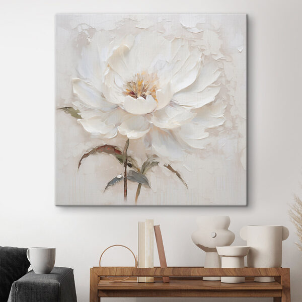Painting of a white flower