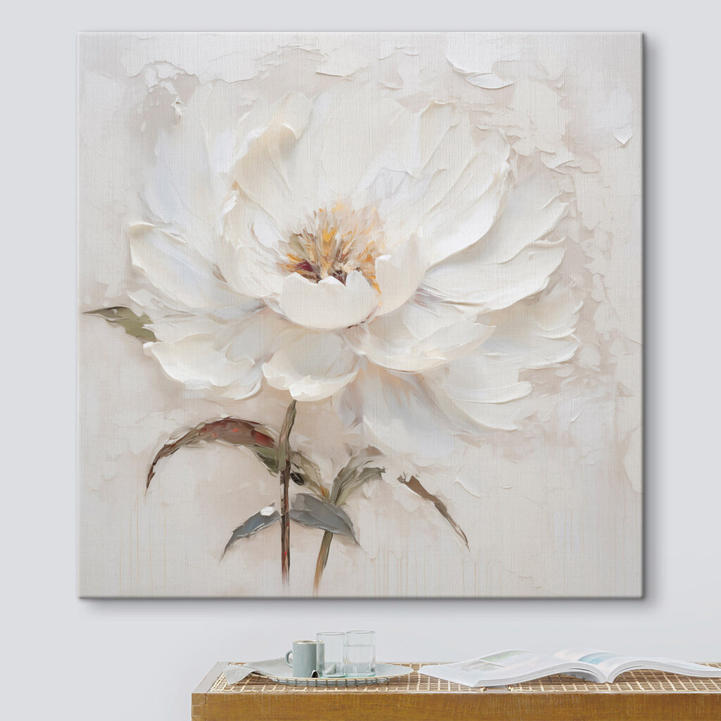 Painting of a white flower