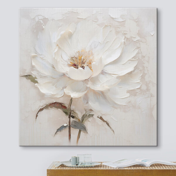 Painting of a white flower