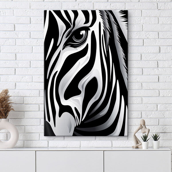 Obraz Majestátní zebra v černobílém stylu (Katalogové číslo: s48957) Obraz Obraz Majestátní zebra v černobílém stylu (Katalogové číslo: s48957)