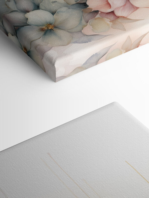 Painting of flowers and leaves
