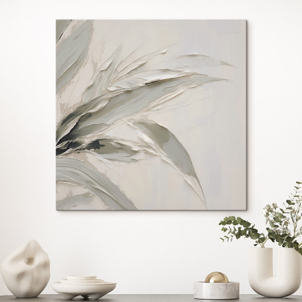Elegant leaves in soft tones